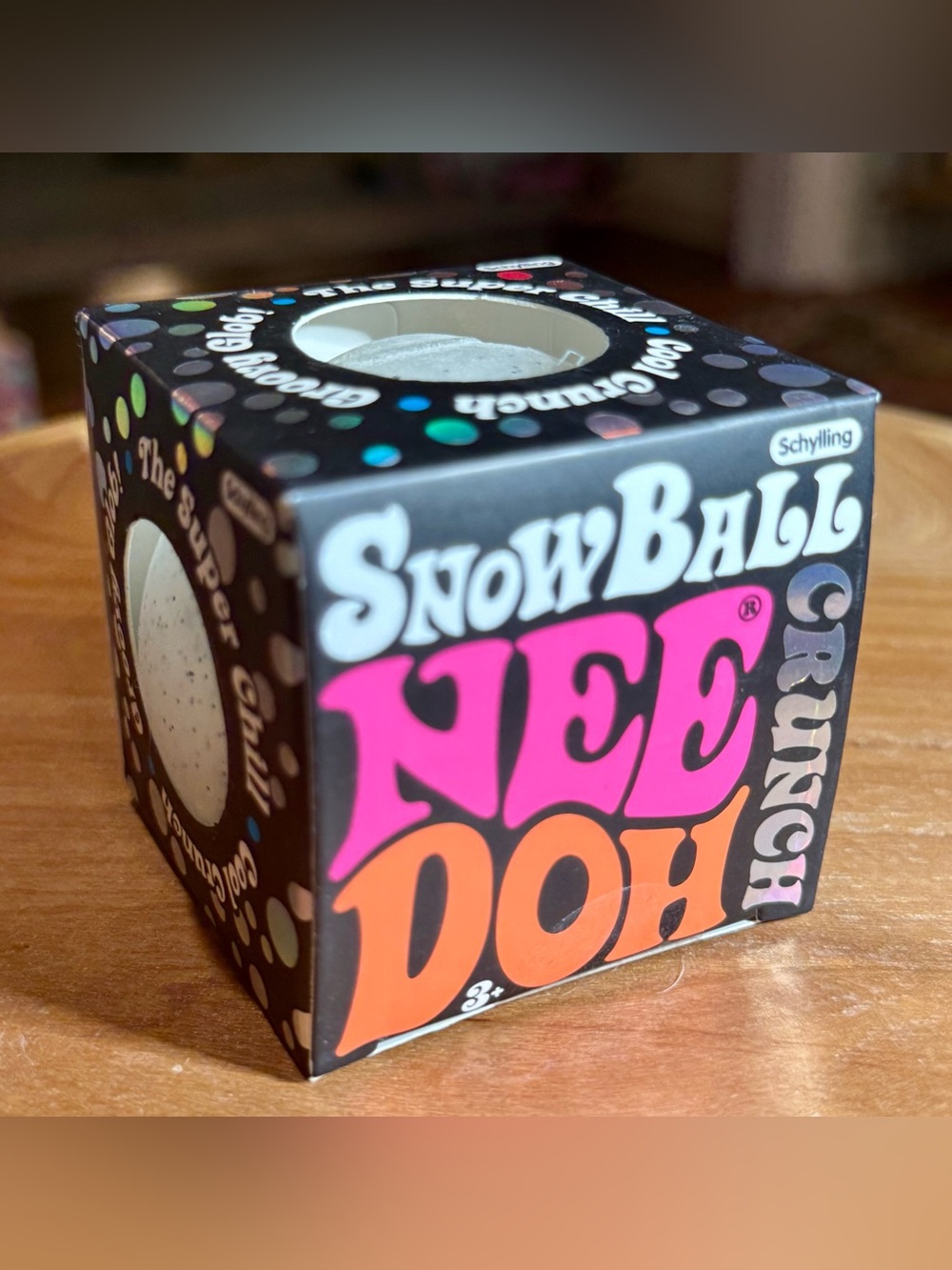 Rare Snowball Crunch NeeDoh Schylling Viral Crunchy Sensory Toy NWT - Picture 6 of 6